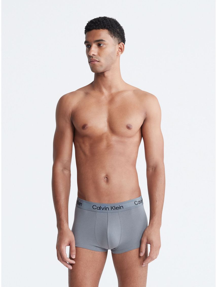 3 PACK STENCIL LOGO  COTTON STRETCH - LOW RISE TRUNK CK