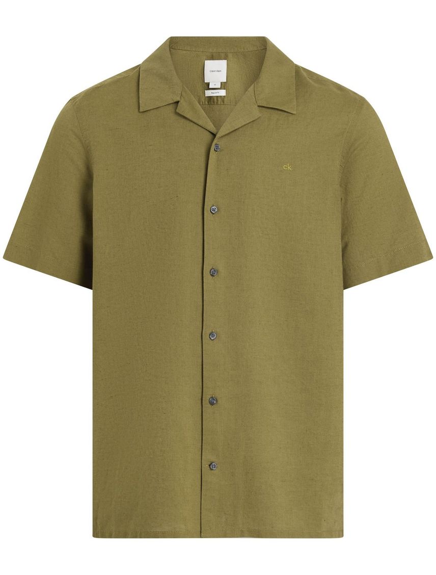 LINEN COTTON CUBAN S/S SHIRT CK