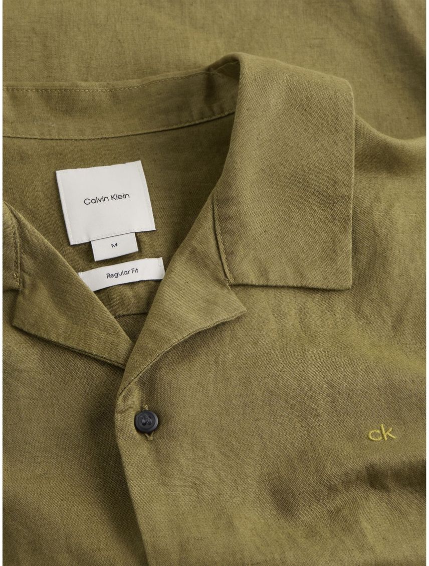 LINEN COTTON CUBAN S/S SHIRT CK