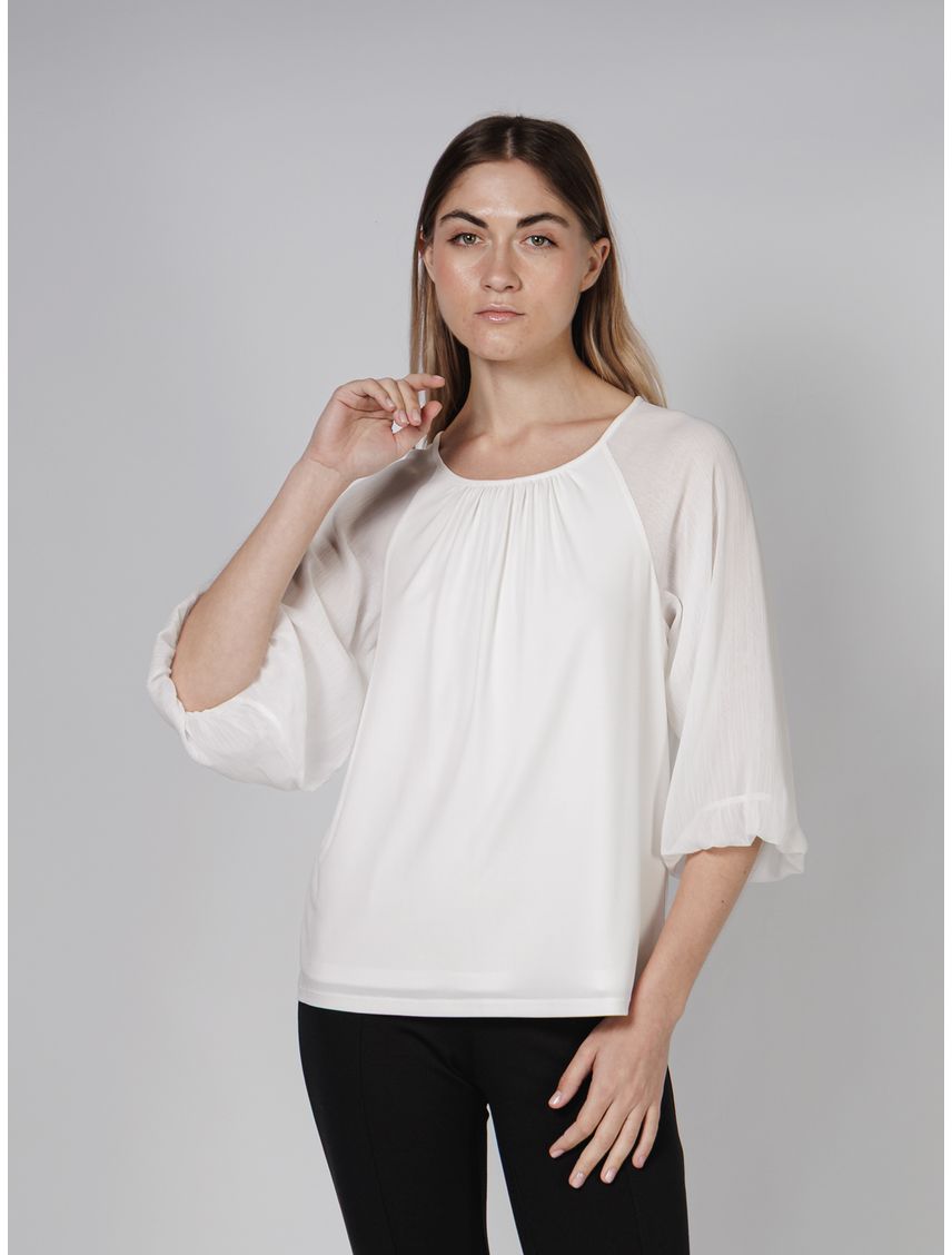 BLUSA MATTE JERSEY (BODY)/ CRINKLE C