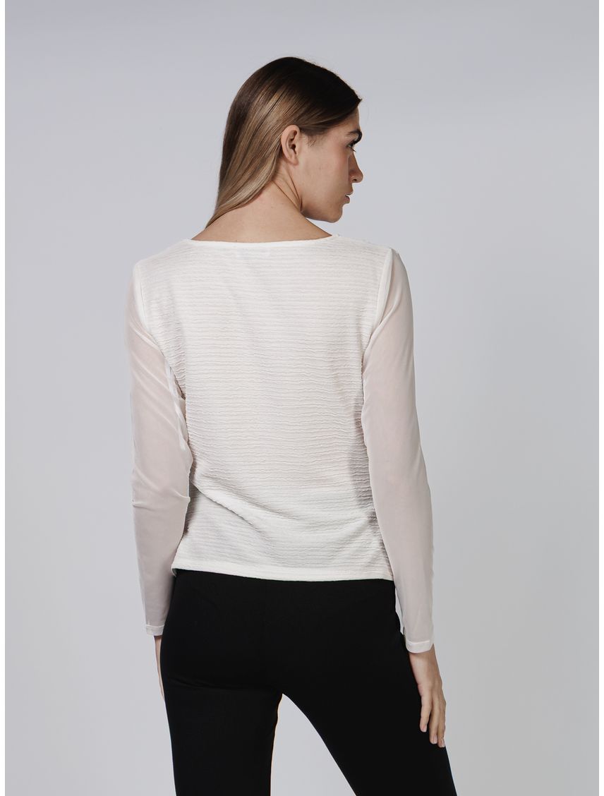 BLUSA TEXTURE STRIPE (BODY) / POLY S