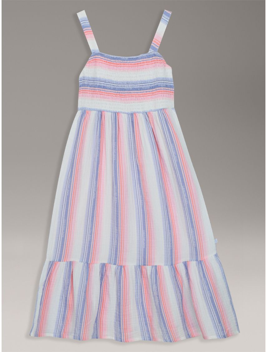 VESTIDO PRINTED STRIPE SUNDRESS