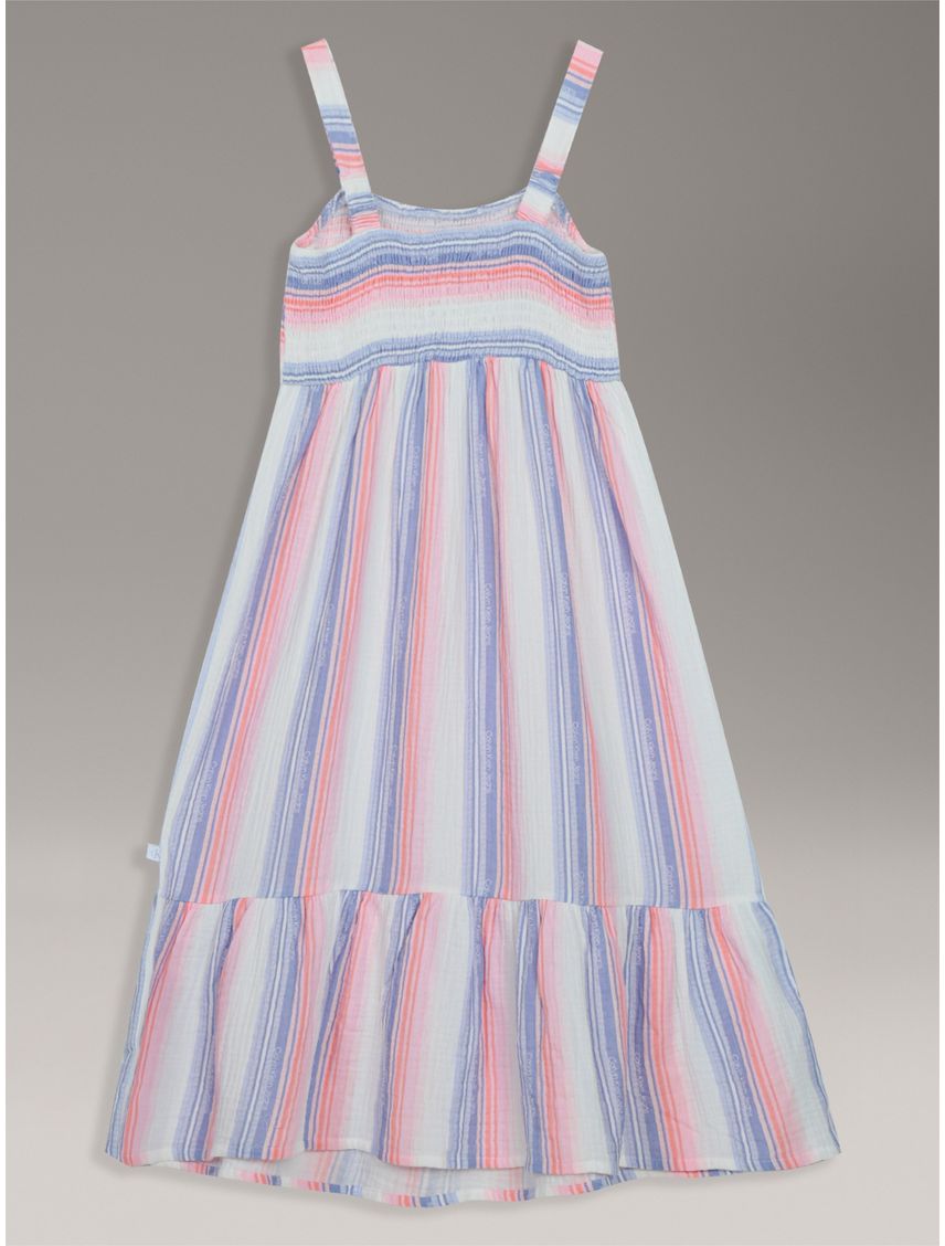 VESTIDO PRINTED STRIPE SUNDRESS