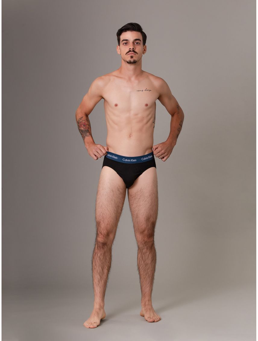 3 PACK NEW COTTON STRETCH - HIP BRIEF