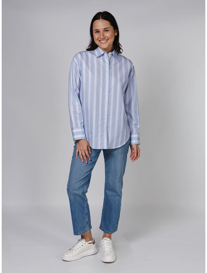 BLUSA POPLIN RELAXED SHIRT MULTI STR CK