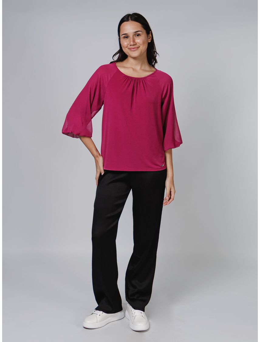 BLUSA MATTE JERSEY (BODY)/ CRINKLE CK