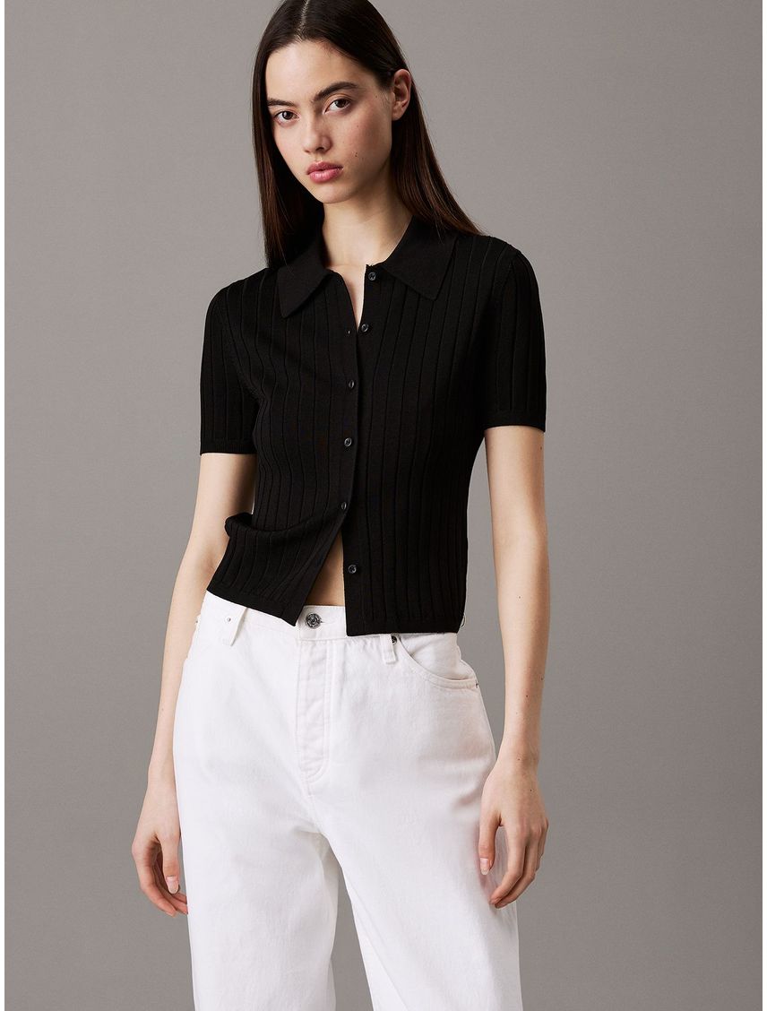 POLO A- SILKY CROPPED BABY POLO SHI
