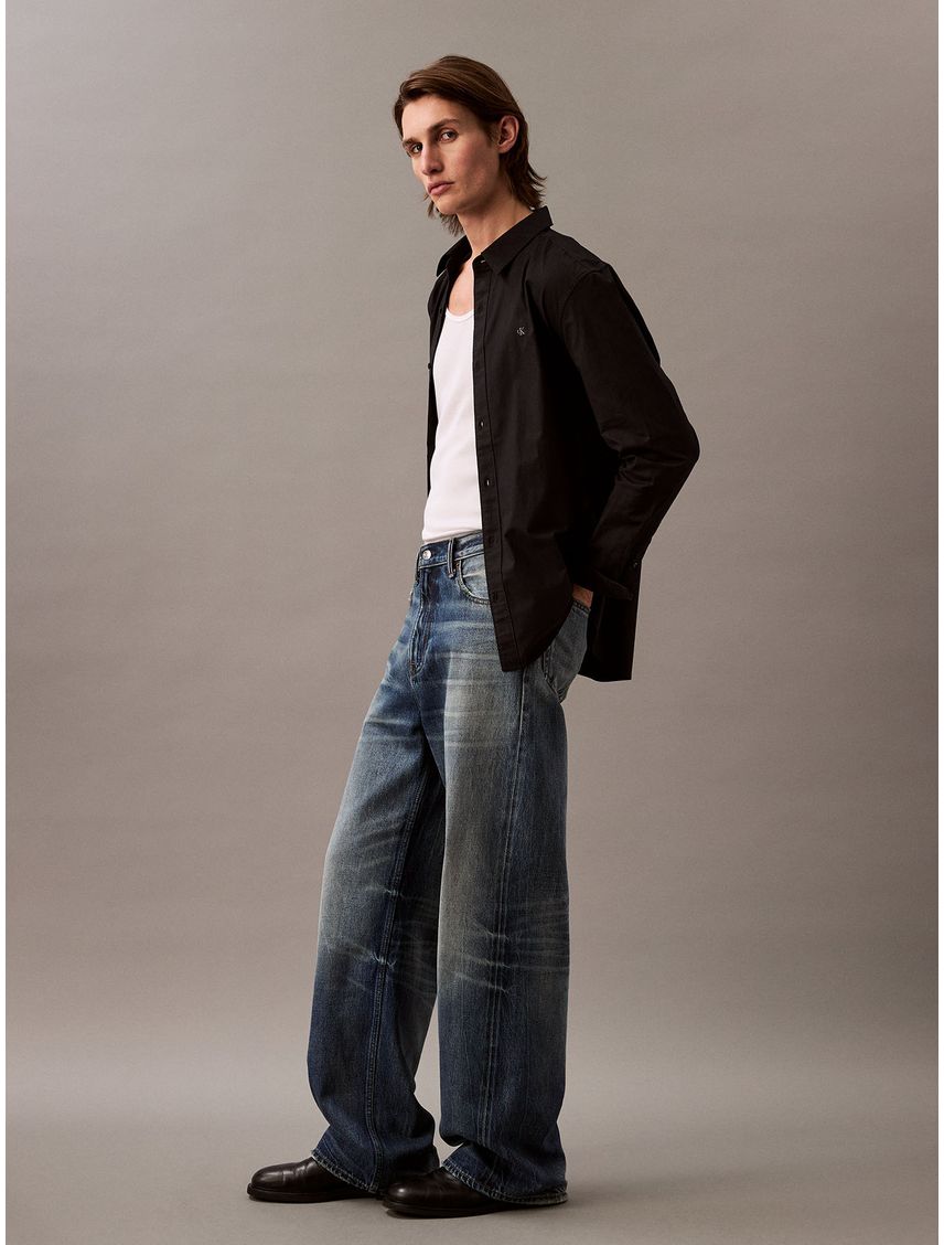 Camisa clásica en tejido Oxford CK