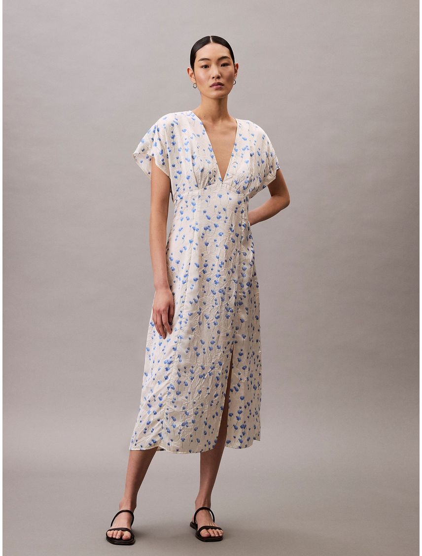 Vestido midi con estampado CK