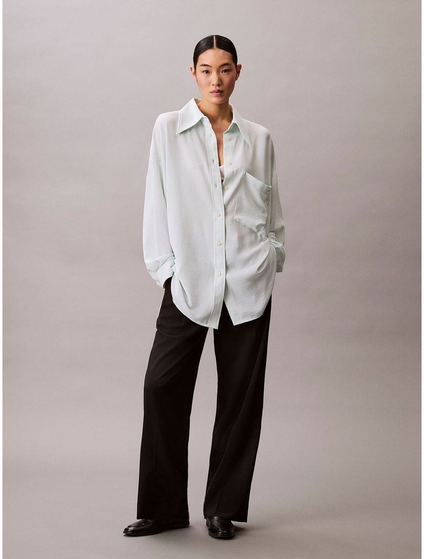 Camisa oversize de gasa CK