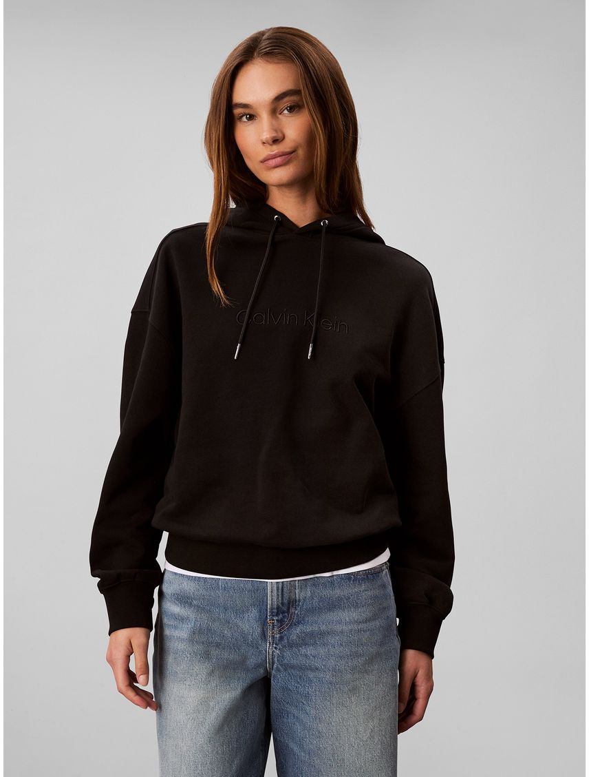 Sudadera con capucha y logo bordado CK