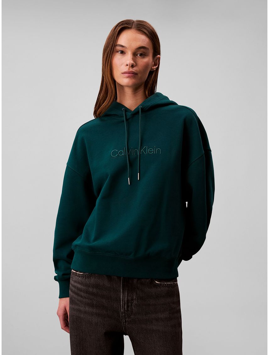 Sudadera con capucha y logo bordado CK