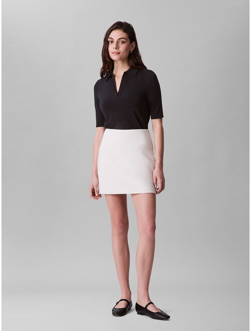 Polo clásico con cuello abierto CK