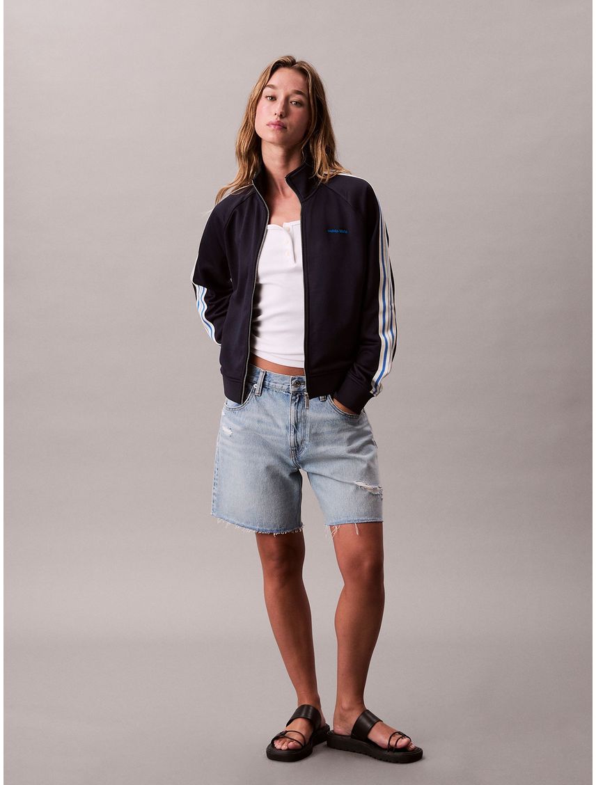 Chaqueta brillante de felpa CK