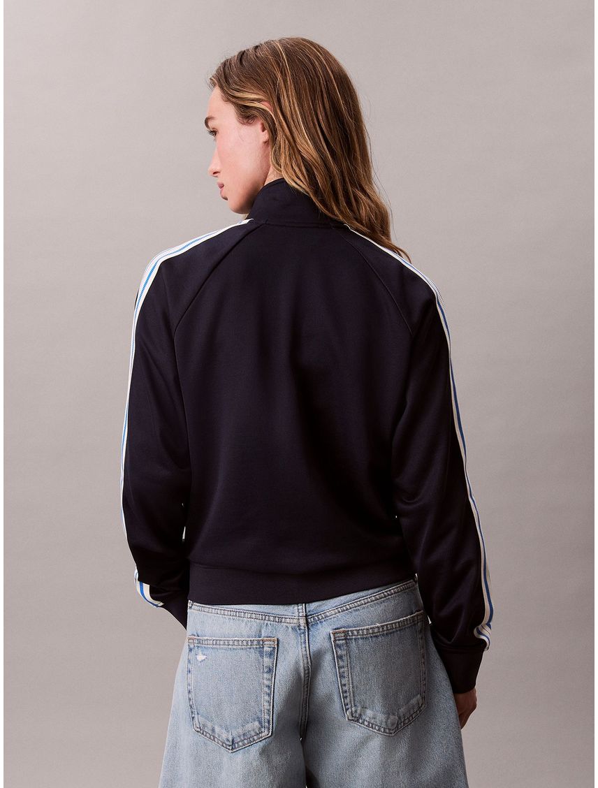 Chaqueta brillante de felpa CK