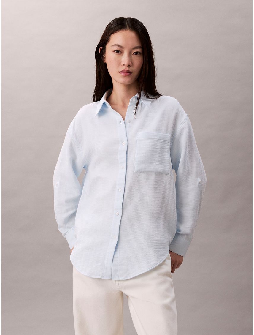 Camisa de gasa doble CK