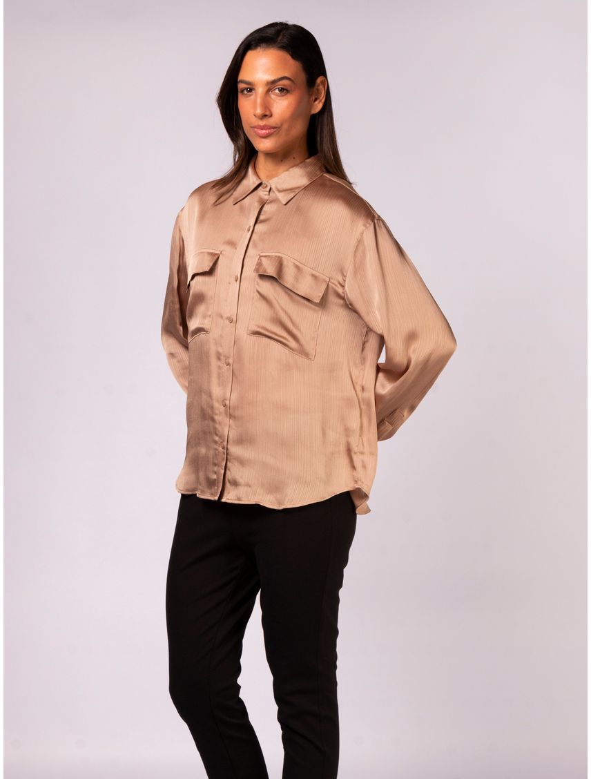 BLUSA CRINKLE POLY UTILITY SHIRT