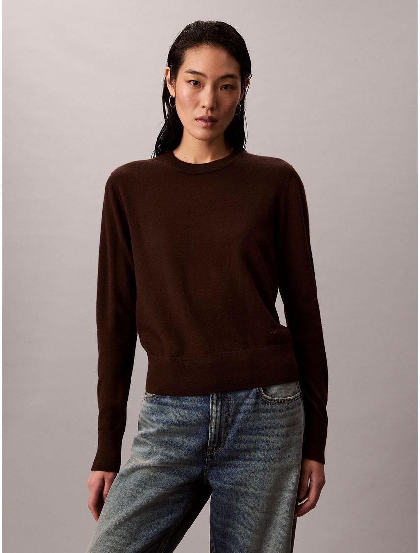 SWEATER LS CN EXTRAFINE MERINO SWTR 14 CK
