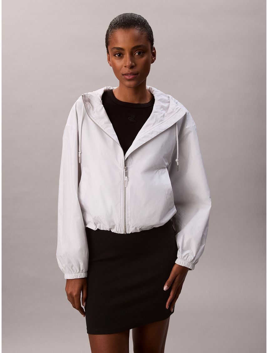 Chaqueta estampada jacquard con logo CK