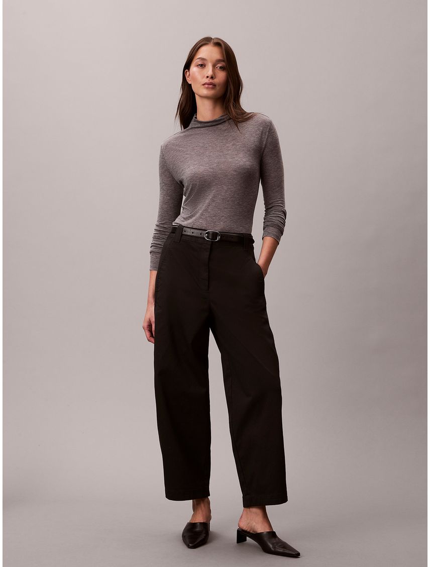 PANTALON STRETCH COTTON TWILL BARREL LE