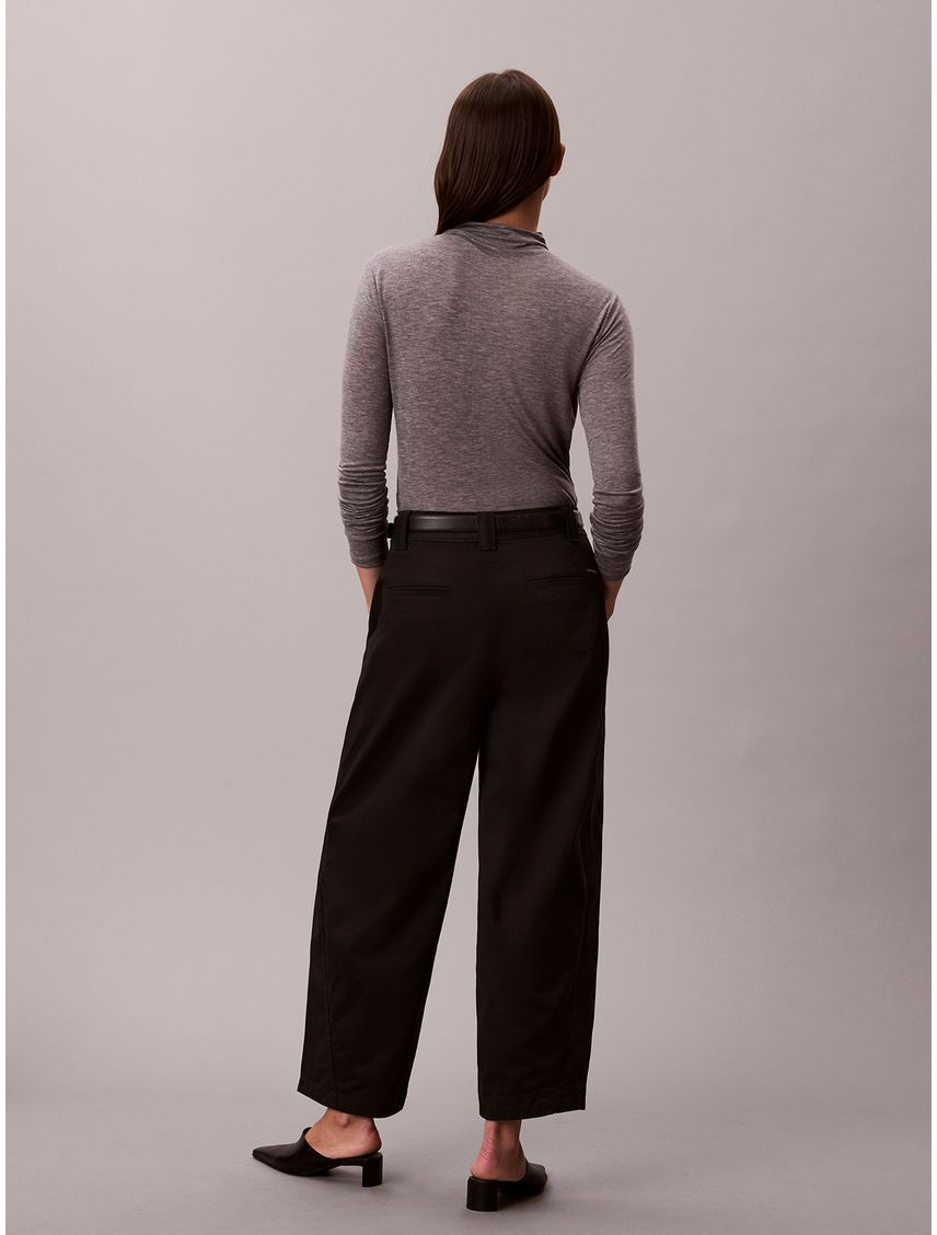 PANTALON STRETCH COTTON TWILL BARREL LE