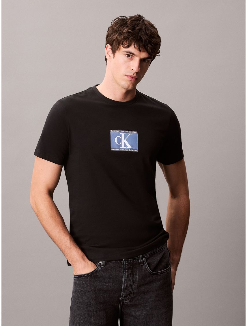 Camiseta sport con mini monograma CK