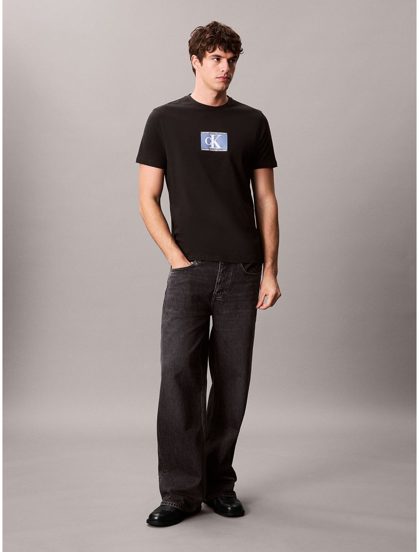 Camiseta sport con mini monograma CK