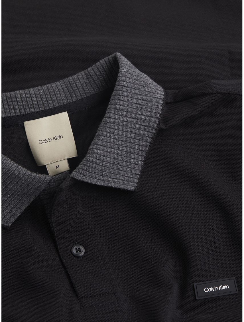 POLO STRETCH PIQUE HEATHER POLO CK