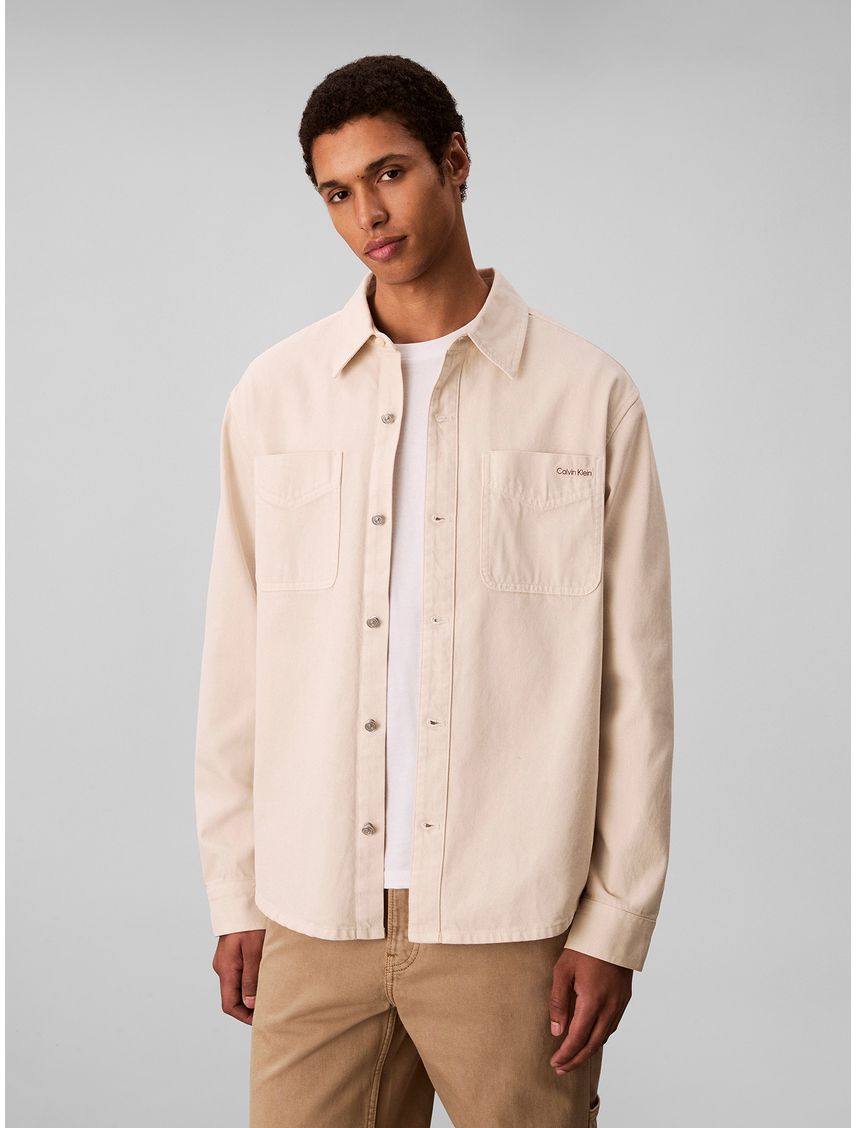 CAMISA 90S WASHED BONE OVERSHIRT